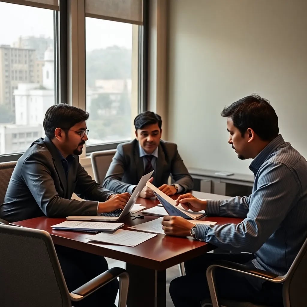 A person looking thoughtfully out a window, contemplating their career path.